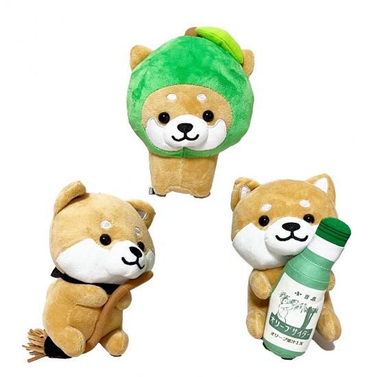 旅するマメしば ふわふわなごみマスコットM(小豆島限定)