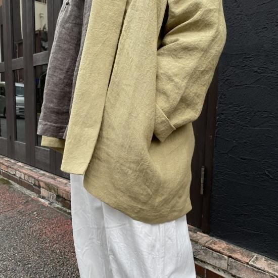 CHISHIRO 麻ローブコート CHISHIRO/チシロ 国産天日干しリネンローブコート - リネン服と