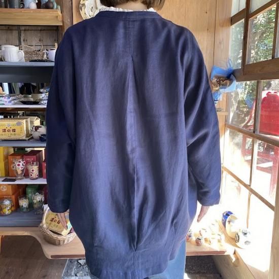 YURK geniet van｜コットンリネンデニムの2WAYジップブルゾン