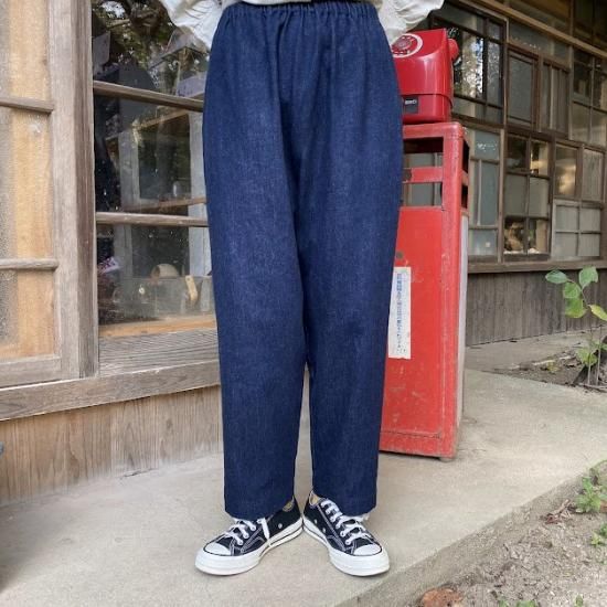 CHISHIRO/ チシロ 岡山産バイオ加工デニムイージーパンツ-リネン