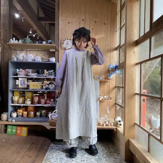 マキマロ　トラバッホ　リネンジャンパースカート No.882 百花繚乱～まほろばの舞～ タックジャンパースカート