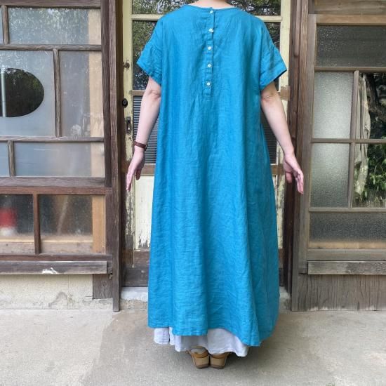 08Mab/ゼロハチマブ 前後着ピンタックワンピース -リネン服と