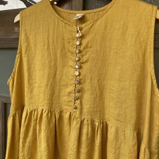 今季新品)HAUNT麻ノースリーブ HAUNT（ハウント）｜LUCENT NOSLEEVEアイテムの詳細 | GUESTLIST