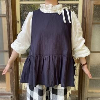 新品タグ付✨ヌーランドオロー ピンタックリネンブラウス フリル襟 シャツ ピンク 新品タグ付✨ヌーランドオロー ピンタックリネンブラウス フリル