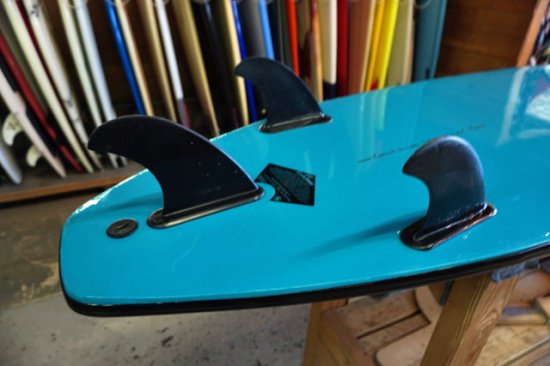 raw surfboard fins