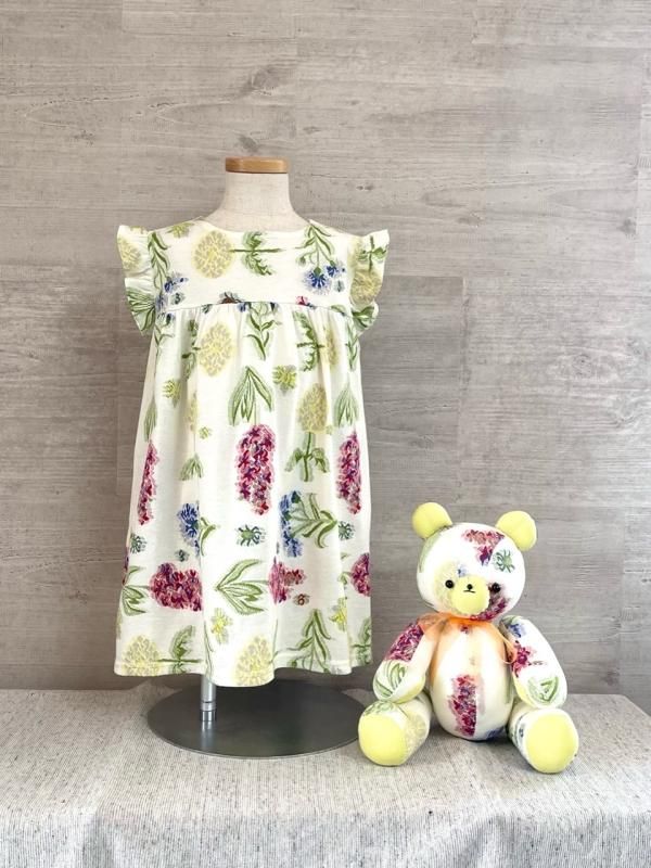 Sion】Baby＆Kids SSボタニカルフリルワンピース - Sion online shop