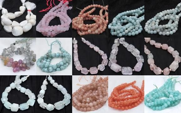 完璧レシピのアクセサリーキット。インポートパーツ、天然石