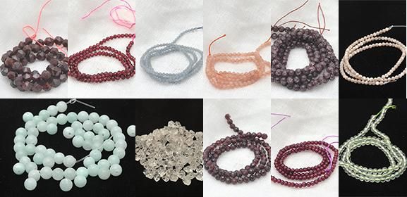 完璧レシピのアクセサリーキット。インポートパーツ、天然石