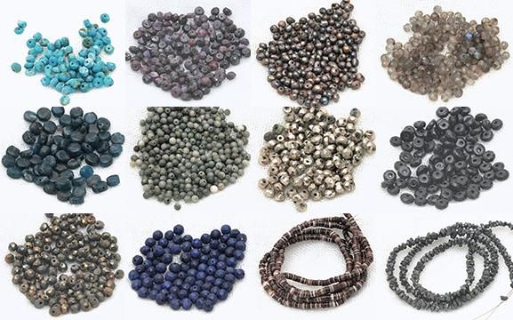 完璧レシピのアクセサリーキット。インポートパーツ、天然石