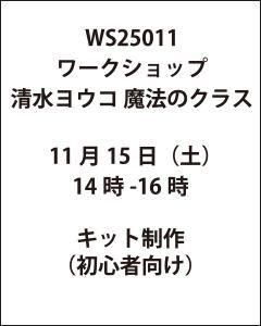 ワークショップ清水ヨウコ 魔法のクラス 11月15日(土)14時-16時(初心者向け)