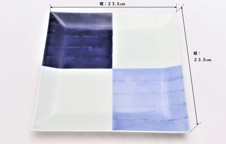 三峰園製 時代薄造 染付 中皿12客 直径12.2cm 西 三峰園製 時代薄造 染付 中皿12客 直径12.2cm 西