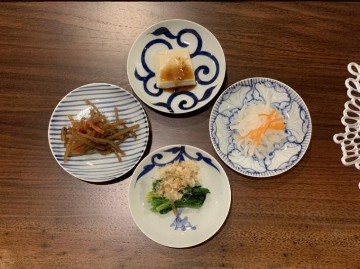 そうた窯 染付兎唐草 3.5寸多用皿