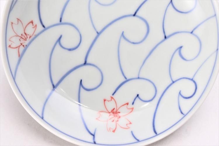 そうた窯 染付波桜 3.5寸多用皿 そうた窯 染付波桜 3.5寸多用皿