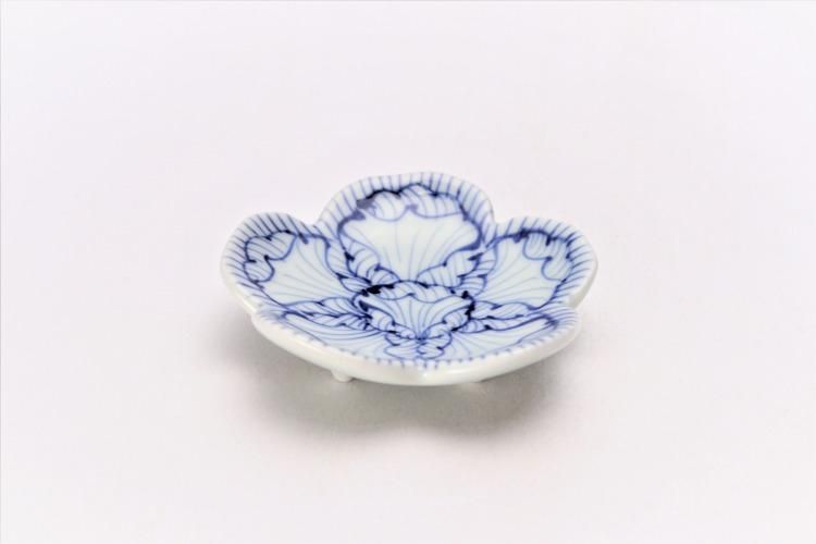 そうた窯 染付花弁紋 花型箸置き そうた窯 染付花弁紋 花型箸置き