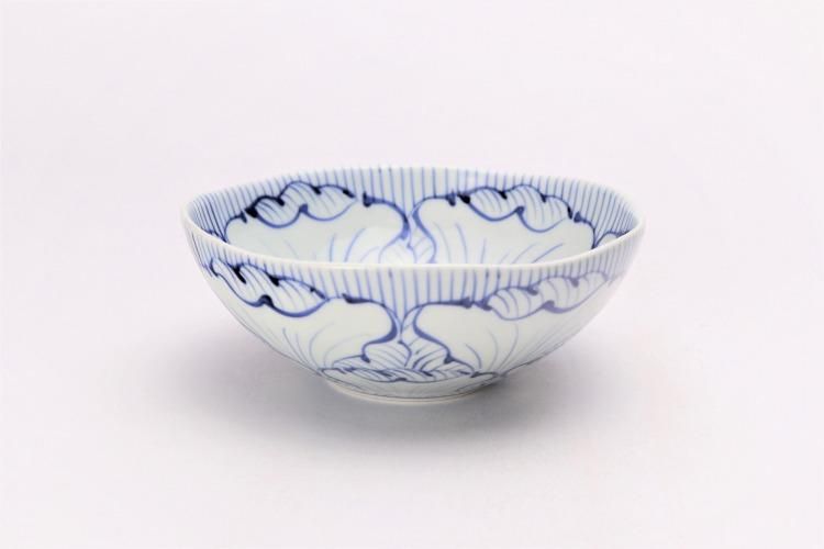 そうた窯 染付花弁紋 4.5寸ボウル