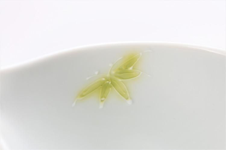文山製陶 白釉竹 片手酒器 文山製陶 白釉竹 片手酒器