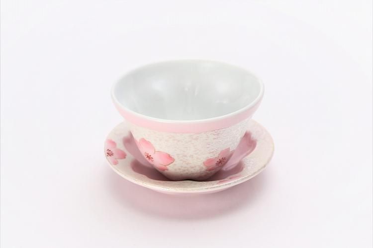 大好き 薄ピンク釉虹彩桜 ☆田清窯 茶器セット 丸 有田焼の通販サイト - 和酒器