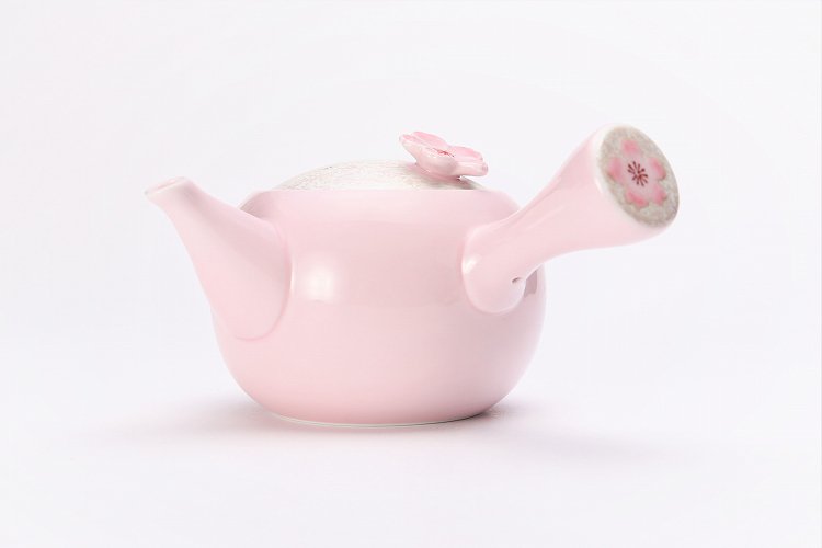 ☆田清窯　薄ピンク釉虹彩桜　茶器セット 画像サブ16