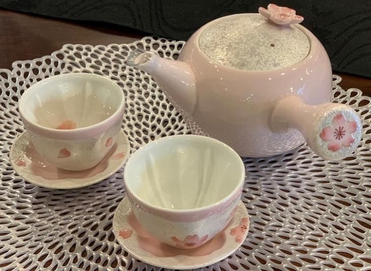 ☆田清窯 薄ピンク釉虹彩桜 茶器セット - 有田焼の通販サイト 丸