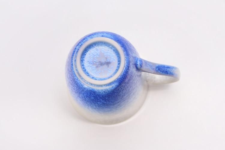 真右ェ門窯 藍染水滴 マグカップ(木箱付)