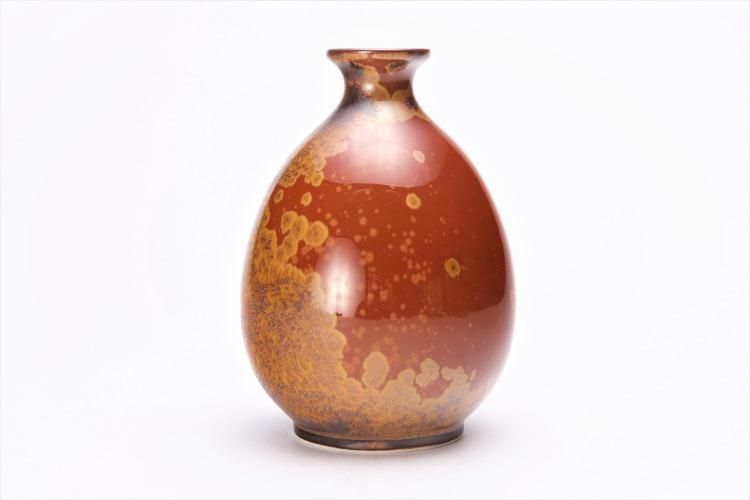 真右ェ門窯 金華紋 半酒器(木箱付)