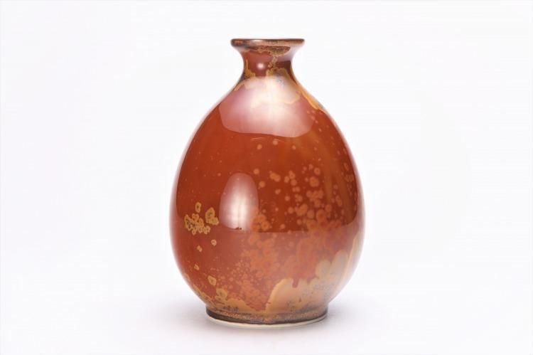 特別オファー 真右ェ門窯 金華紋 半酒器(木箱付) 工芸品