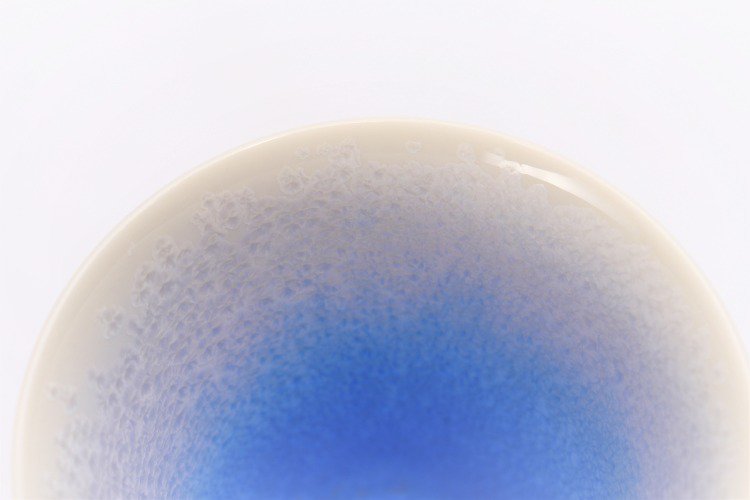 ☆真右ェ門窯　藍染水滴　段付酒杯(木箱付) 画像サブ6