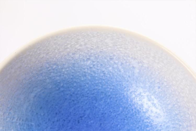 真右ｴ門窯 藍染水滴 組飯碗(木箱付)