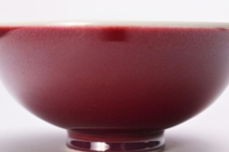 真右ｴ門窯 辰砂 組飯碗(木箱付)