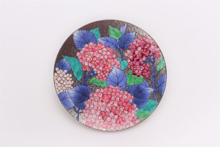 □金龍窯　プラチナ紫陽花　コーヒー碗(木箱付) 画像サブ12