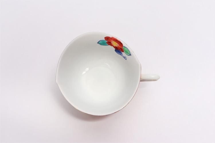 金龍窯 金彩椿 コーヒー碗(木箱付) 金龍窯 金彩椿 コーヒー碗(木箱付)
