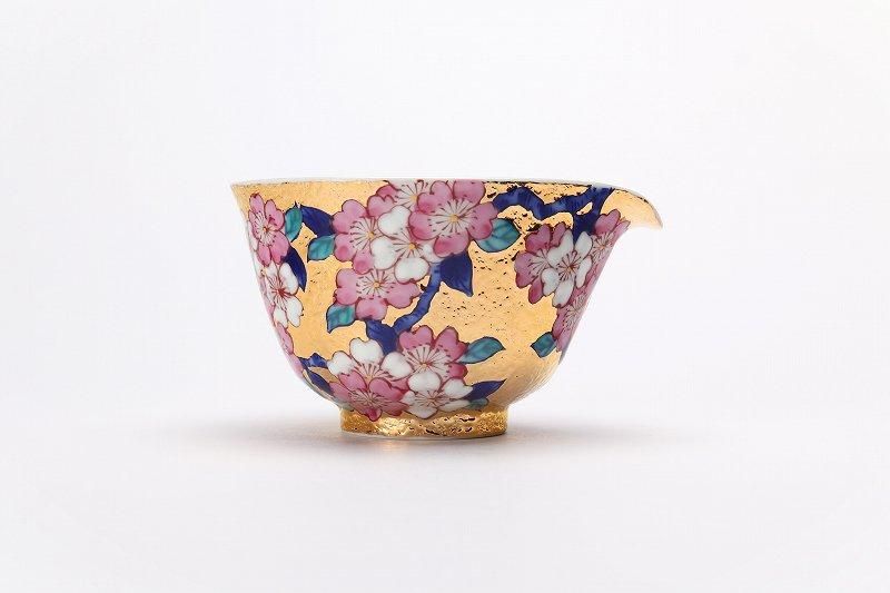 金龍窯 金彩桜 茶器セット(木箱付) 金龍窯 金彩桜 茶器セット(木箱付)