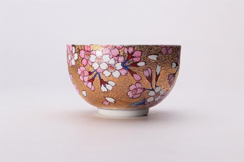 金龍窯 金彩桜 抹茶碗(木箱付) 金龍窯 金彩桜 抹茶碗(木箱付)