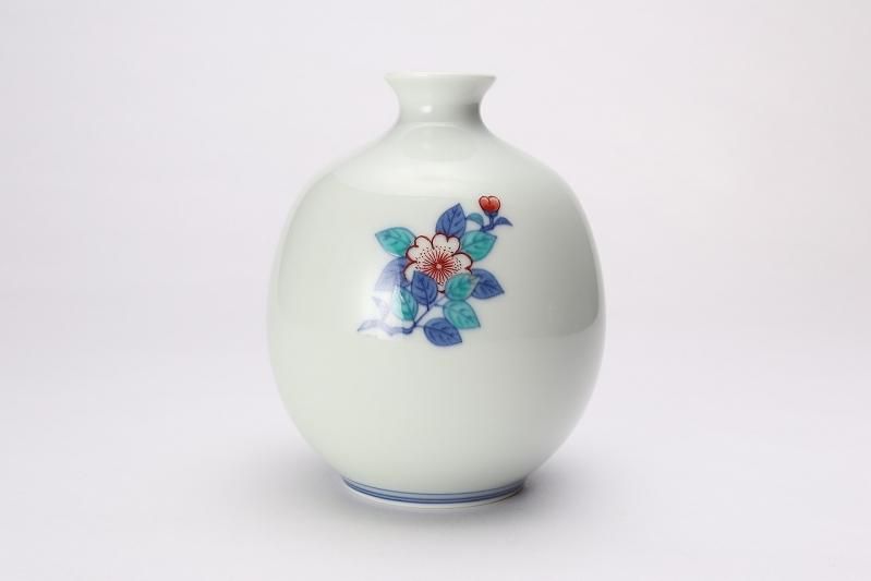 ☆今右衛門窯 桜絵花瓶 - 有田焼の通販サイト 丸兄商社 ☆今右衛門窯 桜絵花瓶 - 有田焼の通販サイト 丸兄商社