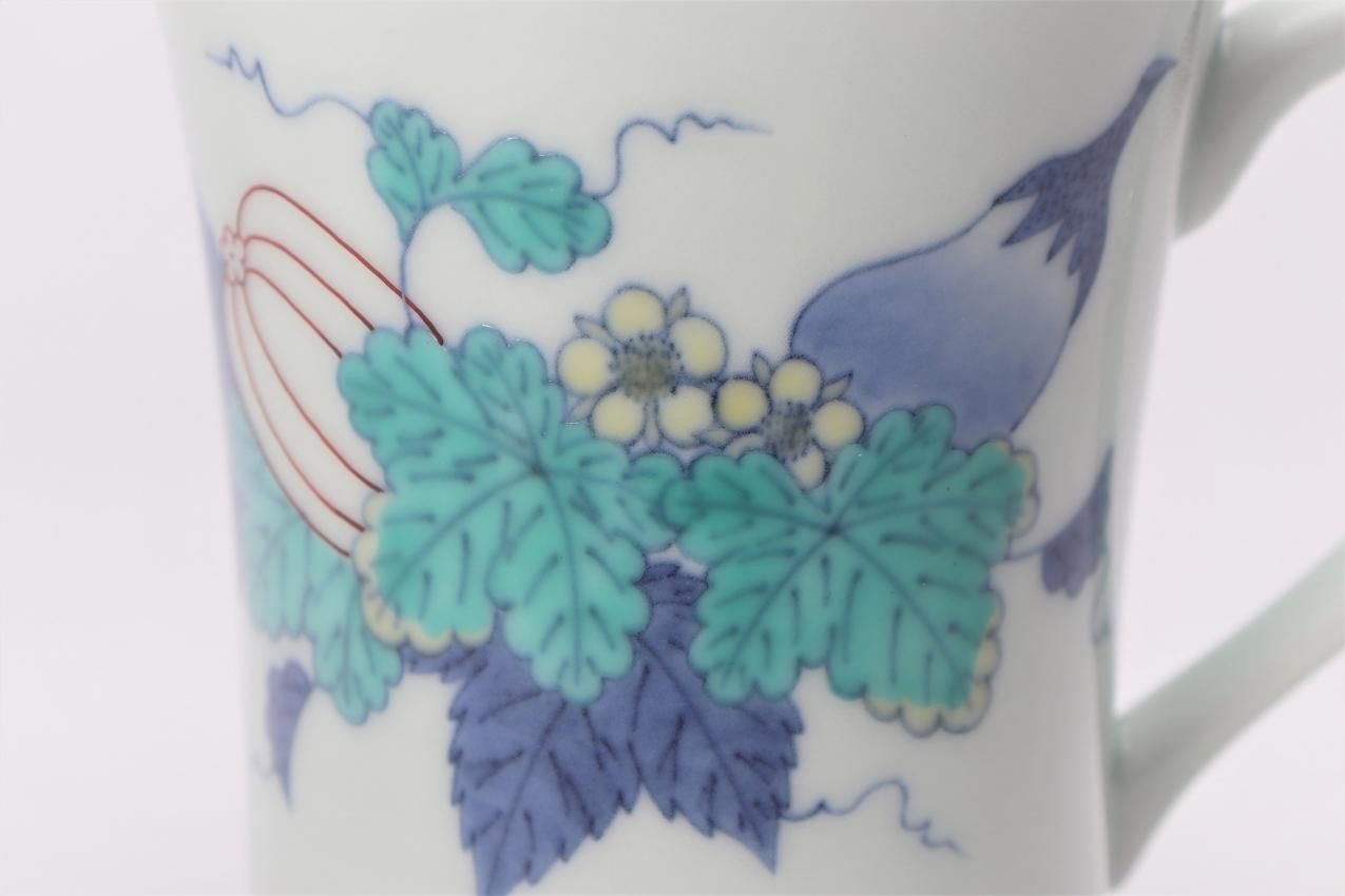☆今右衛門窯 野菜絵マグ(立・大) - 有田焼の通販サイト 丸兄 ☆今右衛門窯 野菜絵マグ(立・大) - 有田焼の通販サイト 丸兄