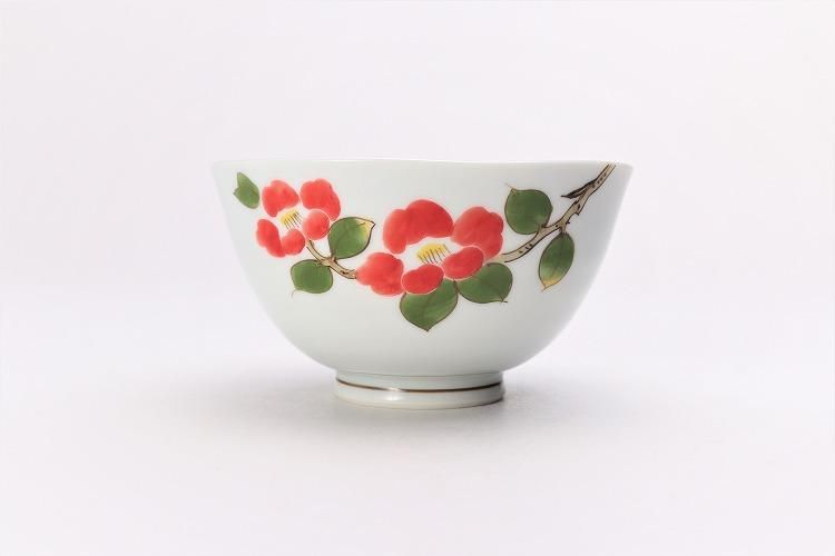 茶道具 椿花絵 茶碗 茶道具 椿花絵 茶碗