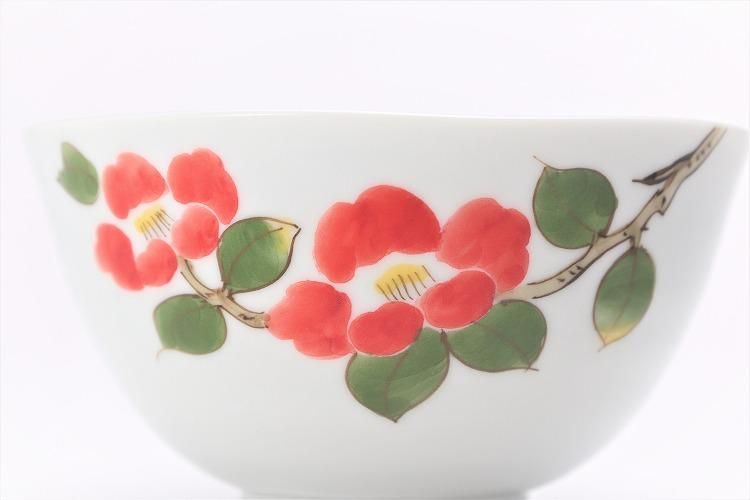茶道具 椿花絵 茶碗 HE-29A 金彩椿 碗 – 美濃焼・呉須赤絵・テーブルウェアの通販