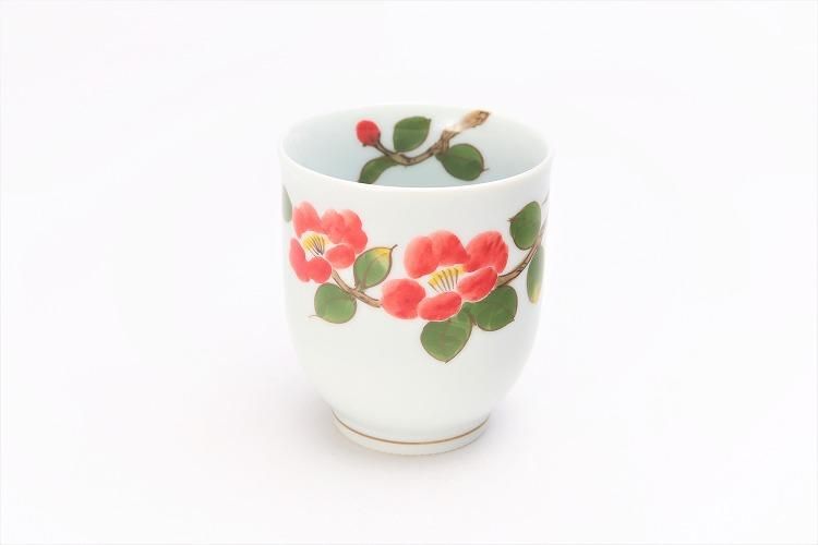 茶道具 椿花絵 茶碗 茶道具 椿花絵 茶碗