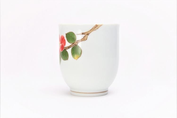 茶道具 椿花絵 茶碗 茶道具 椿花絵 茶碗