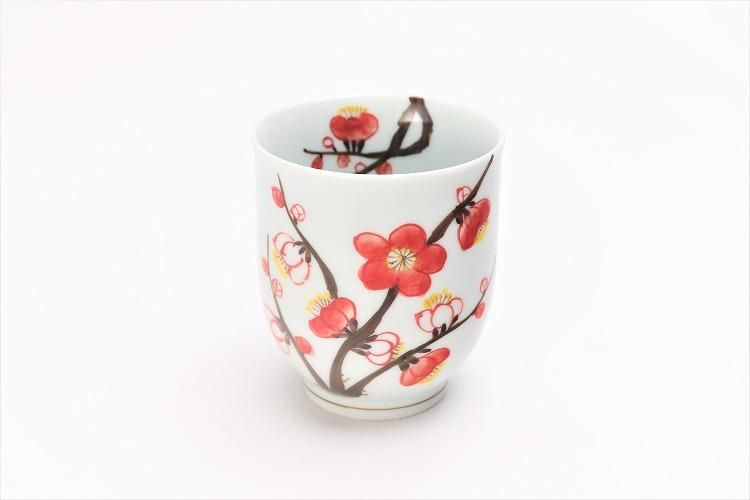 紅白梅花入　茶道具　茶器　共箱入り 業務用 工芸茶/花開富貴（菊花と千日紅）50個入(個別包装1個