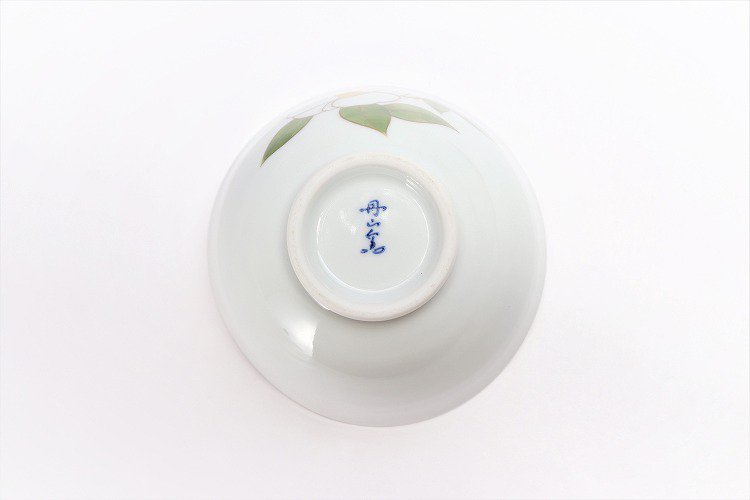 〇誕生花シリーズ　白サザンカ　茶碗・湯呑セット　(12月誕生花)(化粧箱入り) 画像サブ5