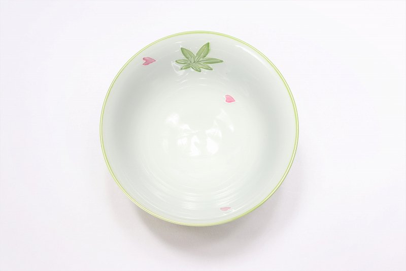 ☆楽々シリーズ　春秋(緑・ピンク)　ペア茶碗　(化粧箱入り) 画像サブ5