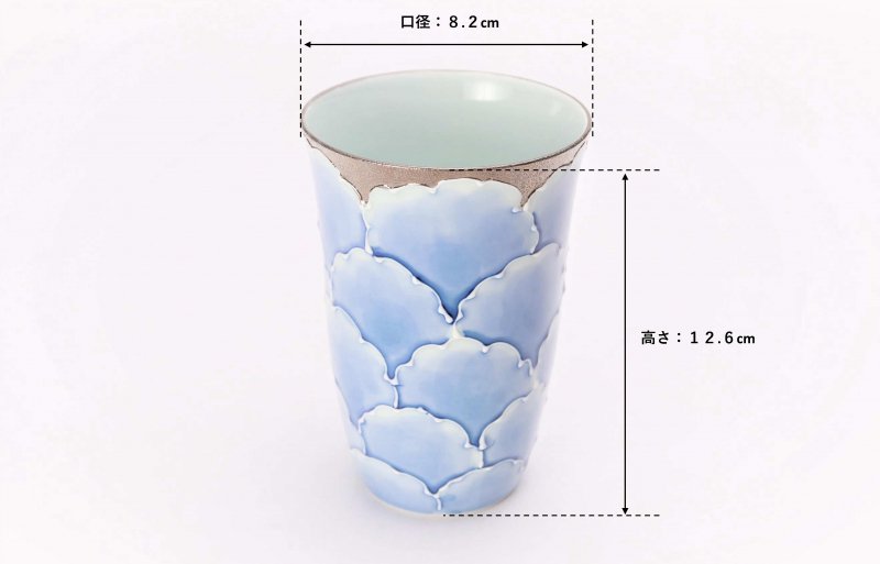 ☆楽々シリーズ　プラチナ牡丹　茶碗・フリーカップセット　(化粧箱入り) 画像サブ12