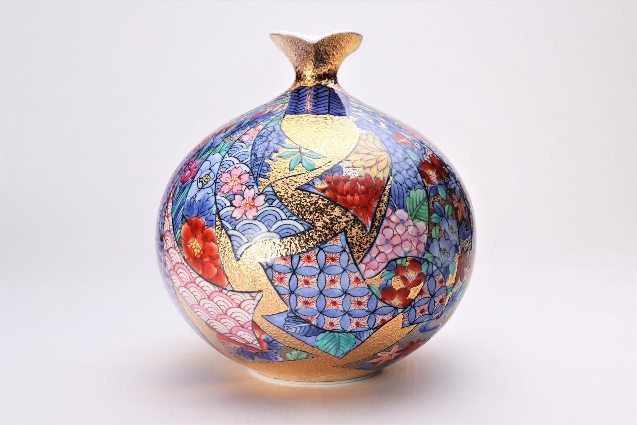 金彩胴張（花瓶） （正峰 花瓶のYahoo!オークション(旧ヤフオク