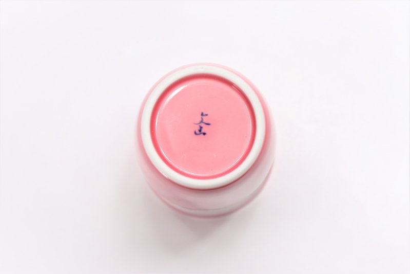 ☆楽々シリーズ　ピンク釉花つなぎラスター　フリーカップ　(化粧箱入り) 画像サブ8