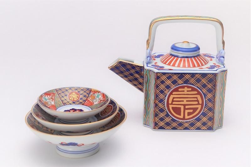 ARITA PORCELAIN LAB 染錦丸紋寿 屠蘇器 ARITA PORCELAIN LAB 染錦丸紋寿 屠蘇器
