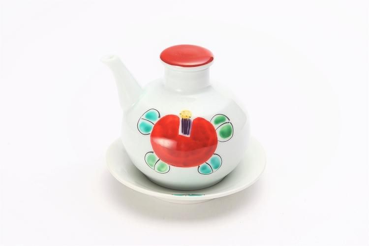 ☆康創窯 錦椿絵 汁次(台皿付) - 有田焼の通販サイト 丸兄商社