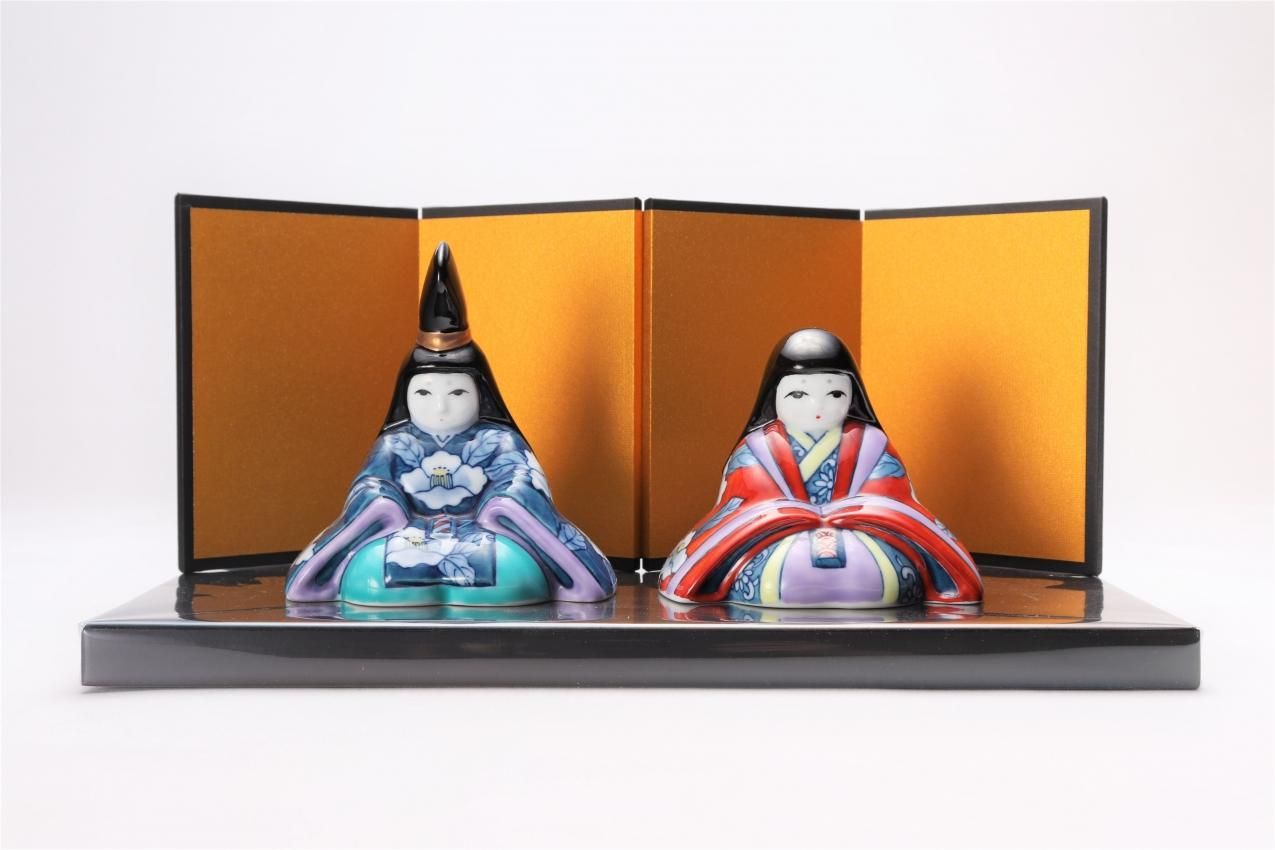 【新品】有田焼アートヒルズ窯　パール雛人形　陶磁器　置物 透き通るような、白磁。」 日本の磁器のふるさと、有田焼