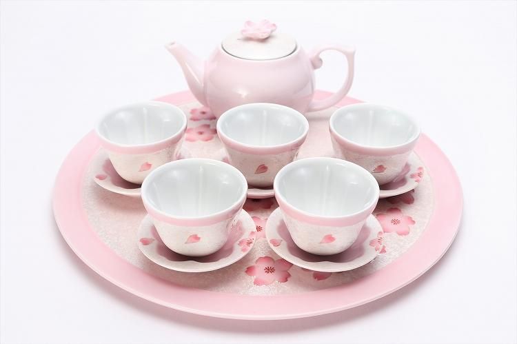 ☆田清窯 薄ピンク釉虹彩桜 茶器セット - 有田焼の通販サイト 丸