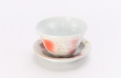 ☆田清窯　チェリーブラッサム(二色)　桜仙茶(台皿付)